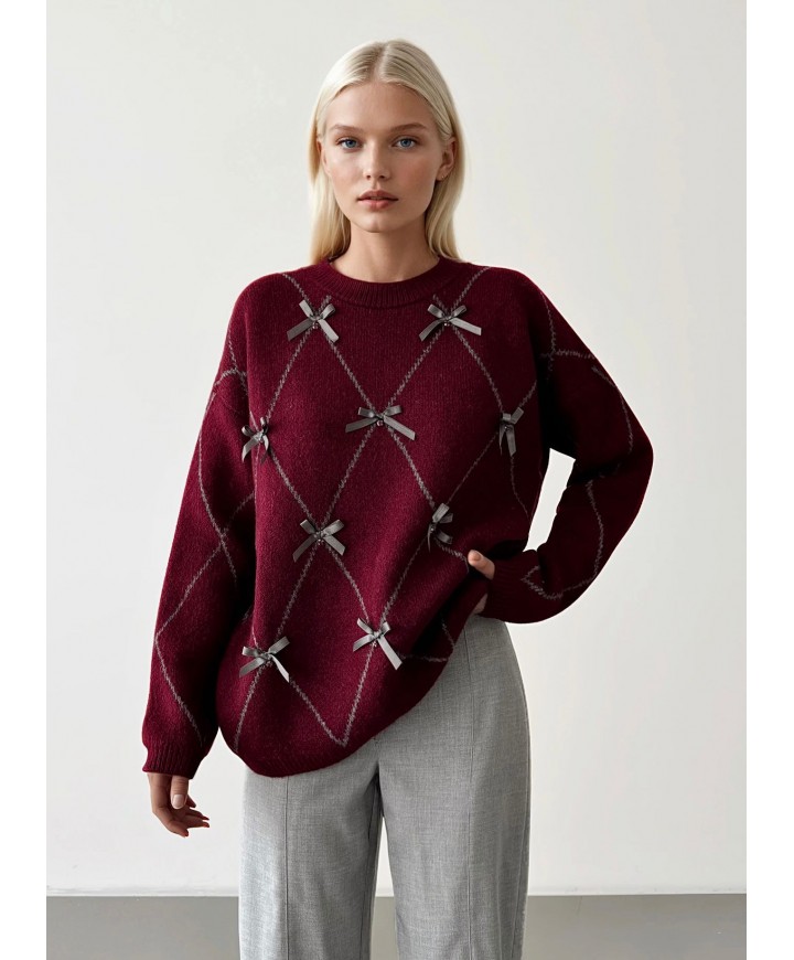 216284 BORDO KAZAK TRİKO