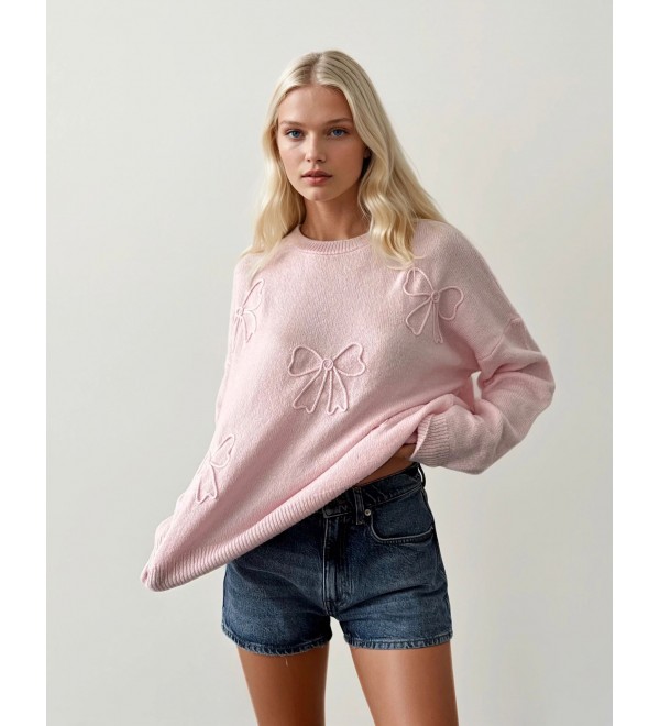216301 PEMBE KAZAK TRİKO