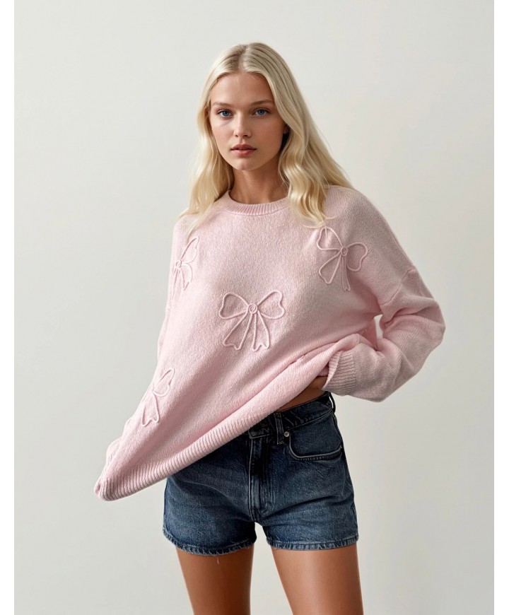 216301 PEMBE KAZAK TRİKO