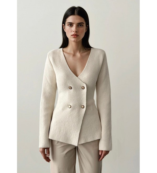 216303 CREAM CARDIGAN KNITWEAR