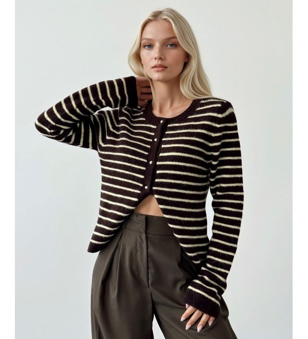 216310 COFFEE CARDIGAN KNITWEAR
