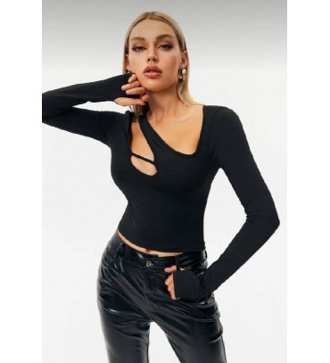 216323 SİYAH BLUZ DA...