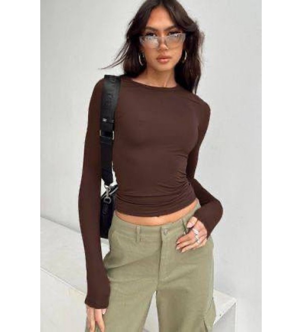 216337 COFFEE BLOUSE DIVER