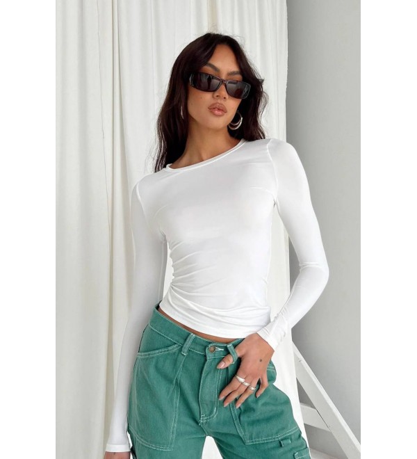 216343 Ecru BLOUSE DIVER