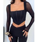 216350 BLACK BLOUSE DIVER