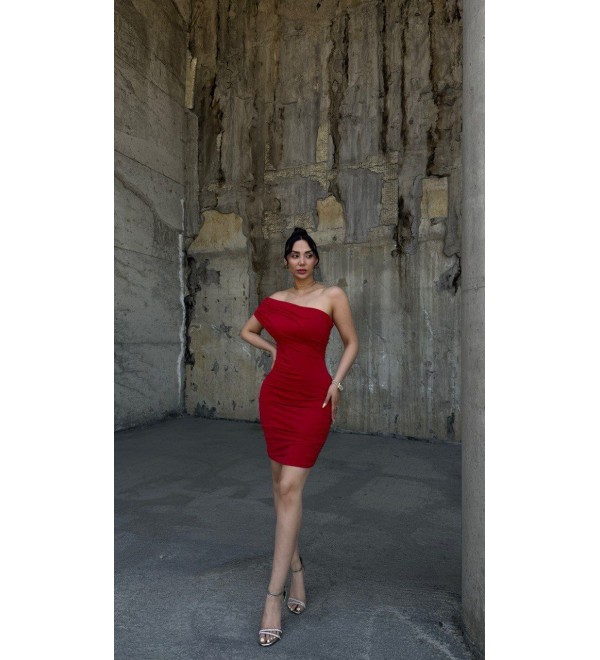 216353 RENKLİ ELBİSE SANDY KUMAŞ