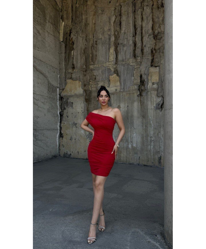 216353 RENKLİ ELBİSE SANDY KUMAŞ