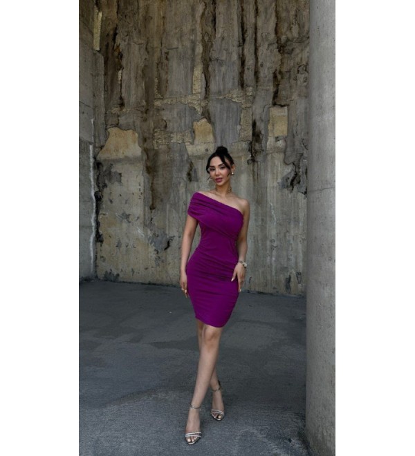 216355 RENKLİ ELBİSE SANDY KUMAŞ