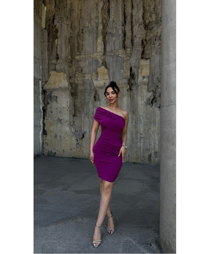 216355 RENKLİ ELBİSE SANDY KUMAŞ