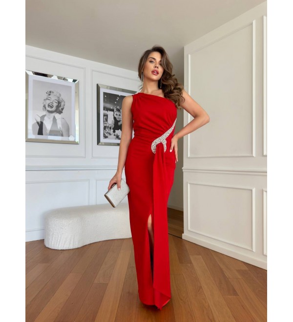 216381 KIRMIZI ABİYE ABİYE