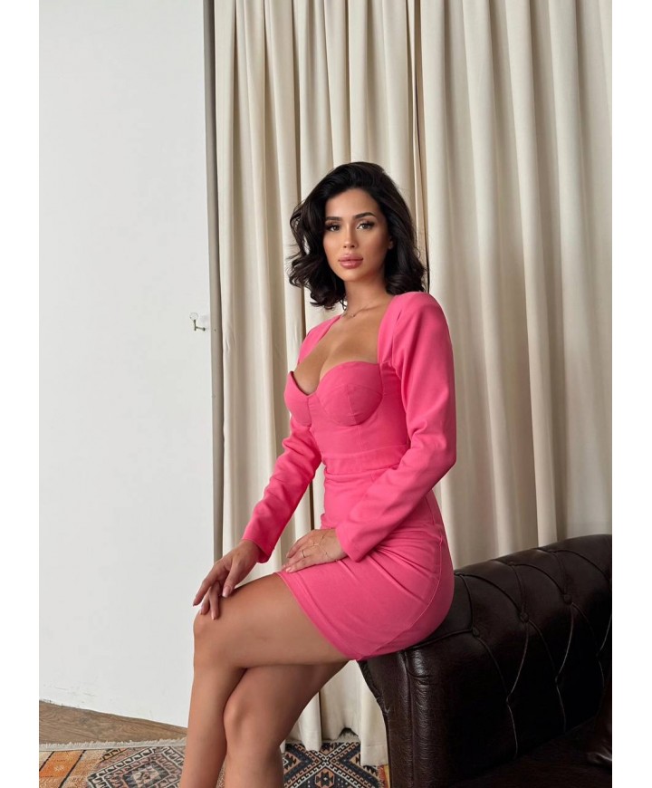 216396 PEMBE ELBİSE