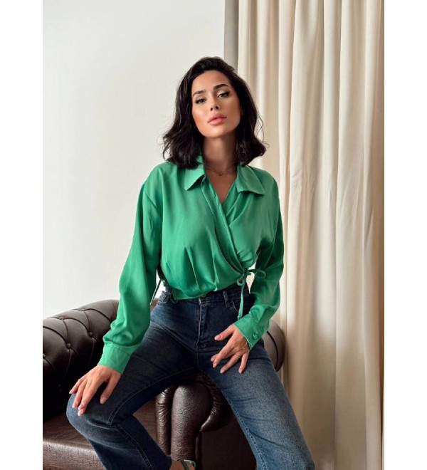 216423 GREEN BLOUSE