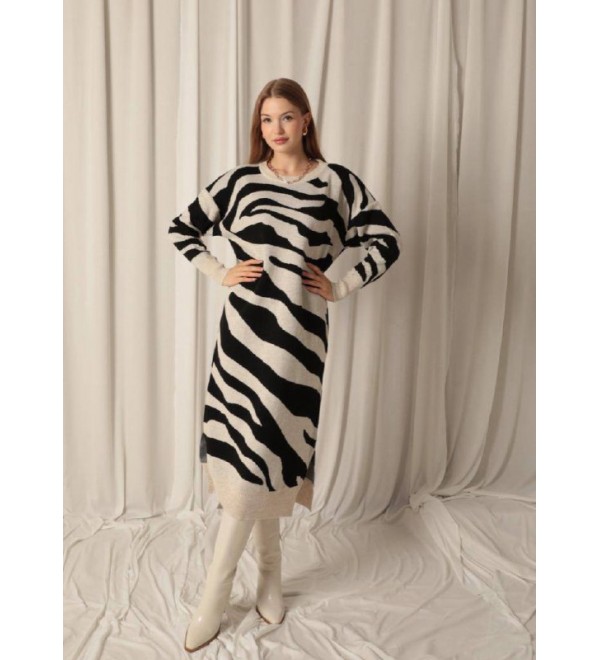 216467 SİYAH ELBİSE TRİKO