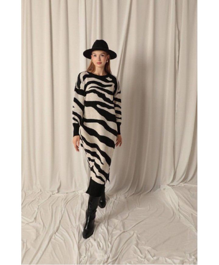 216470 SİYAH ELBİSE TRİKO