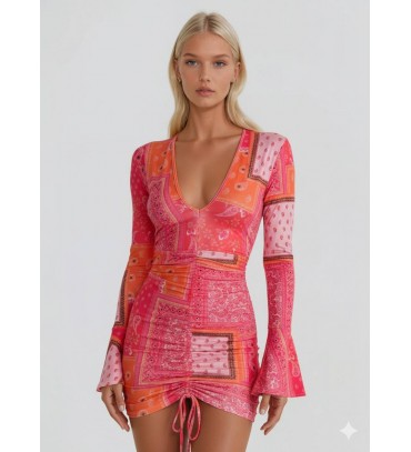 216481 RENKLİ ELBİSE...