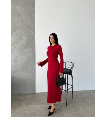 216499 BORDO ELBİSE ...