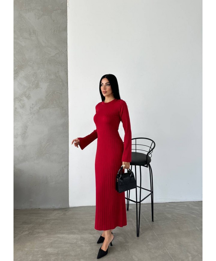 216499 BORDO ELBİSE X