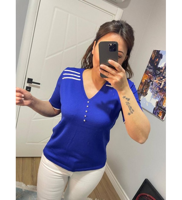 216568 BLUE BLOUSE