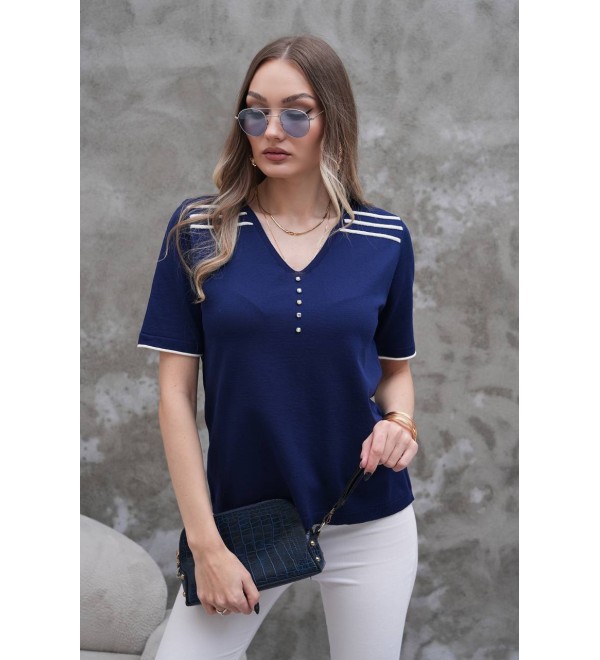 216575 BLUE BLOUSE