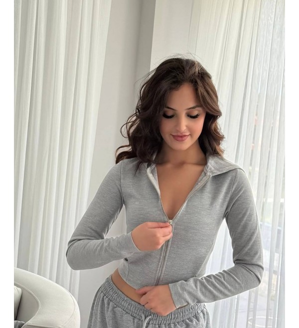 216577 GRAY BLOUSE