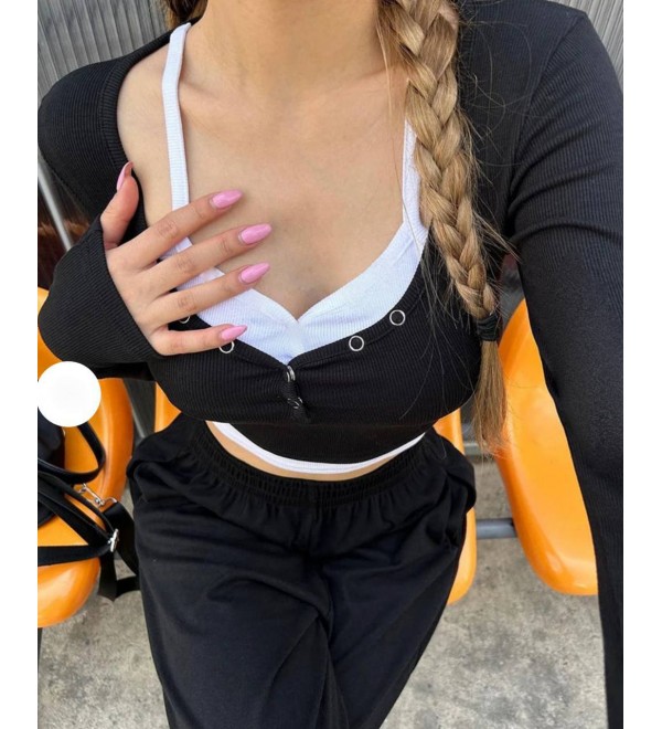 216581 BLACK BLOUSE