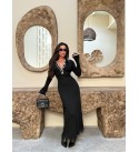 216590 SİYAH ELBİSE TRİKO