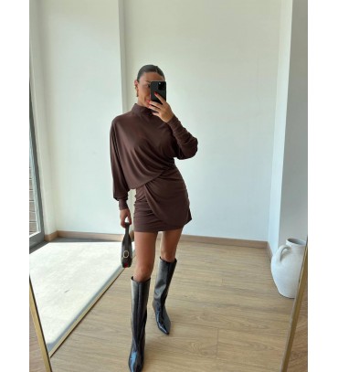 216611 KAHVE ELBİSE ...