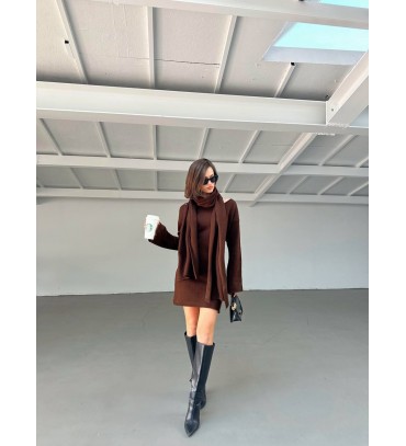 216619 KAHVE ELBİSE ...