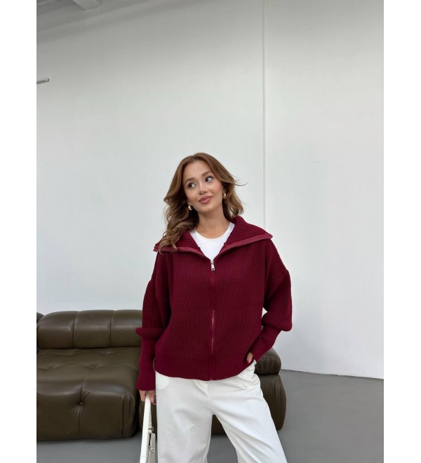 216625 BORDO KAZAK TRİKO