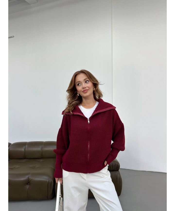 216625 BORDO KAZAK TRİKO