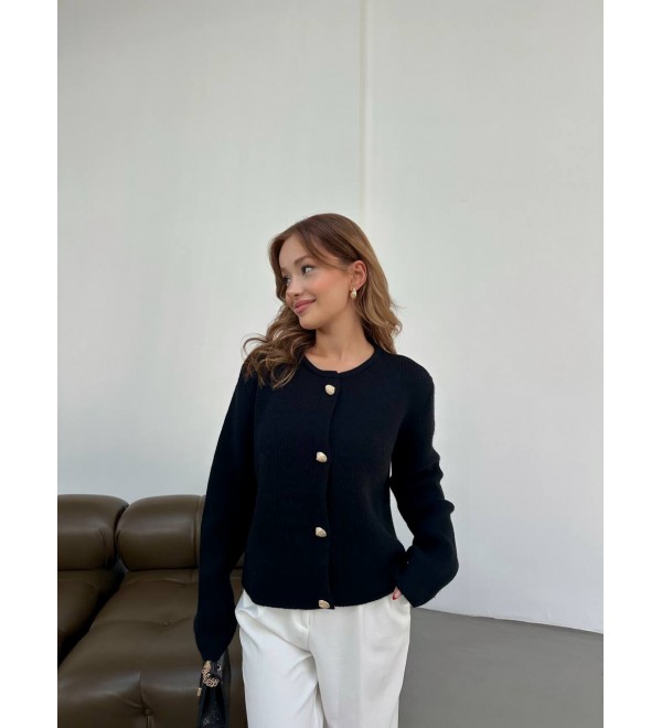216628 BLACK CARDIGAN 