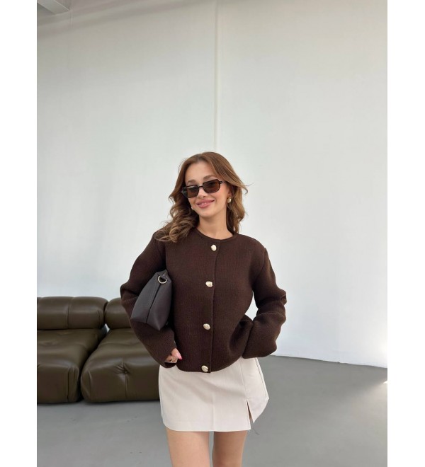 216630 COFFEE CARDIGAN 