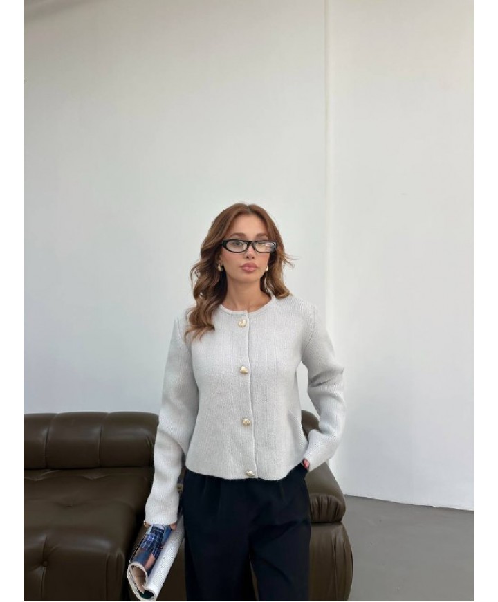 216631 GRİ HIRKA COTON İPLİK