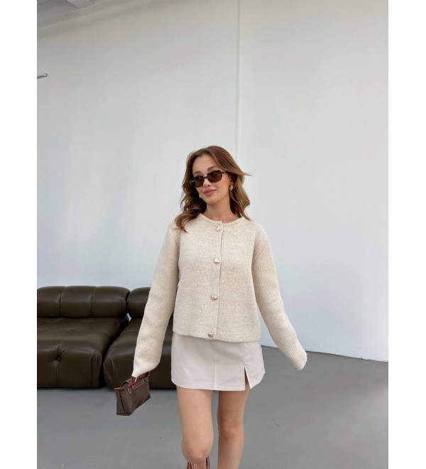 216632 CREAM CARDIGAN 