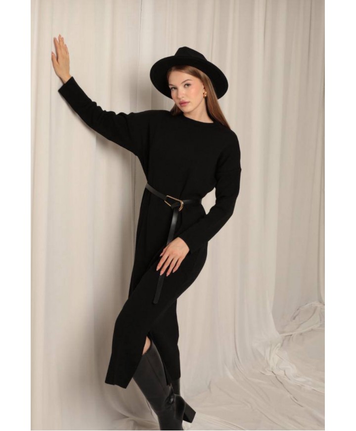 216679 SİYAH ELBİSE TRİKO