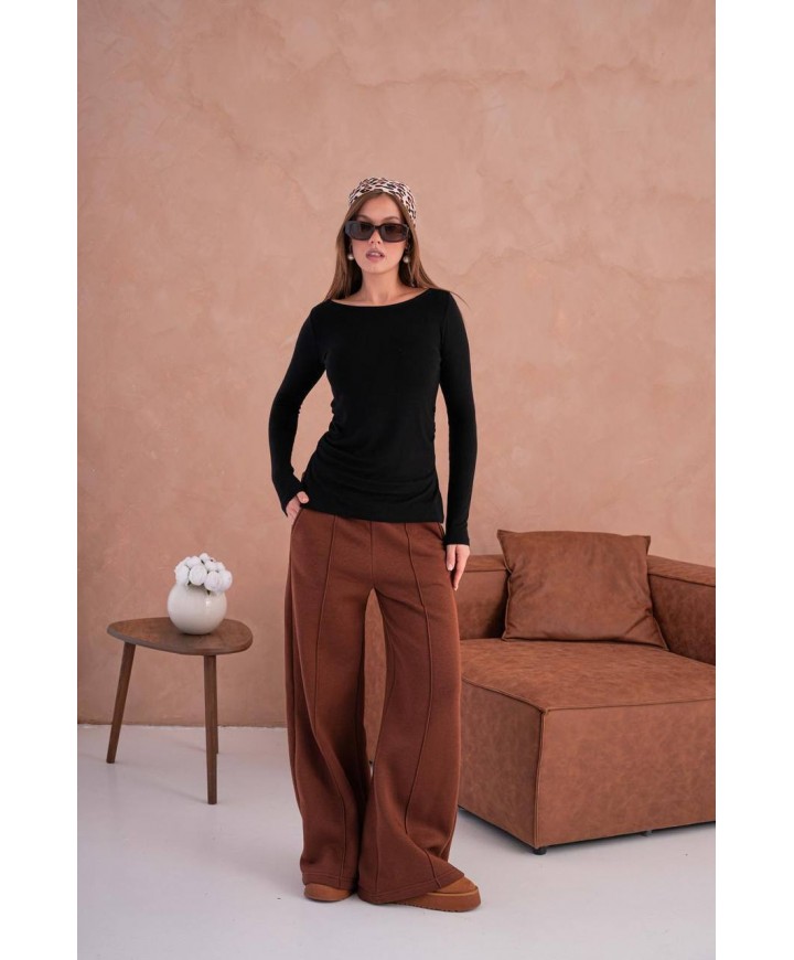 216698 SİYAH BLUZ % 100 COTTON