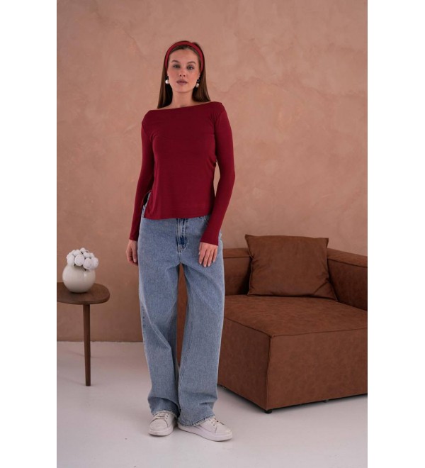 216700 Burgundy BLOUSE 