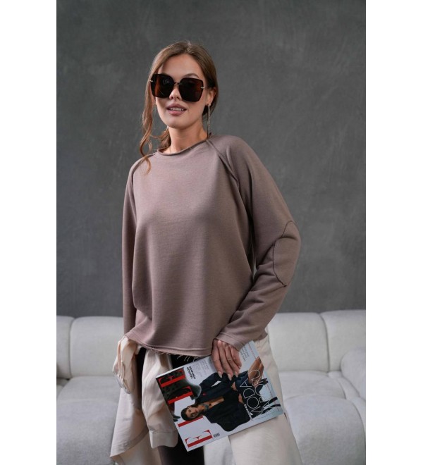 216710 VİZON SWEAT % 100 COTTON