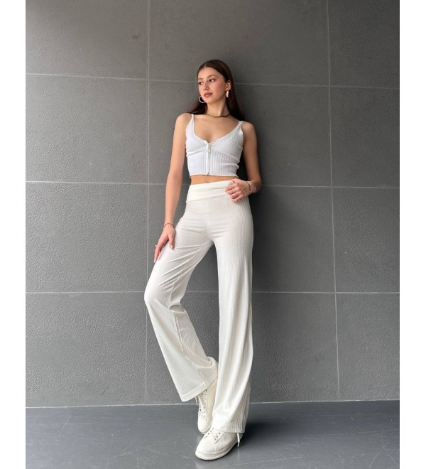 216728 Ecru TROUSERS