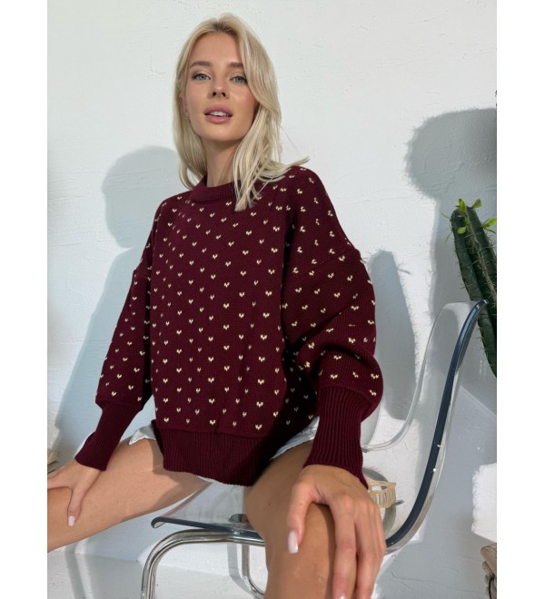 216779 BORDO KAZAK TRİKO