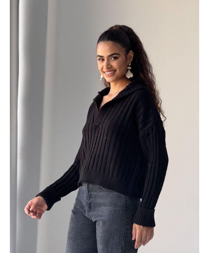 216784 SİYAH KAZAK TRİKO