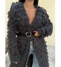 216813 GRAY CARDIGAN KNITWEAR