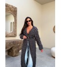 216813 GRAY CARDIGAN KNITWEAR