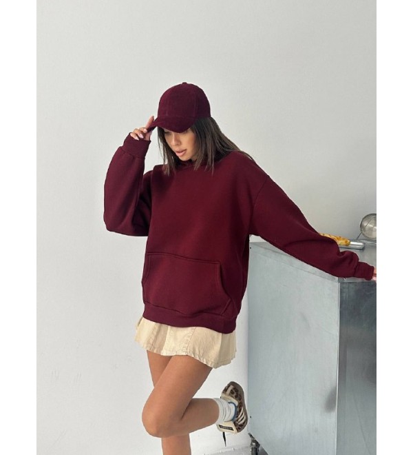 216964 MÜRDÜM SWEAT ŞARDONLU KUMAŞ
