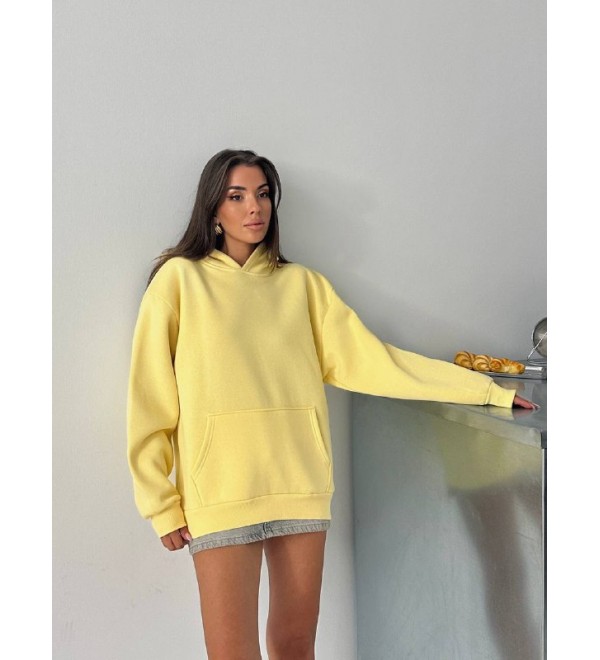 216965 SARI SWEAT ŞARDONLU KUMAŞ