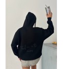 216966 SİYAH SWEAT ŞARDONLU KUMAŞ