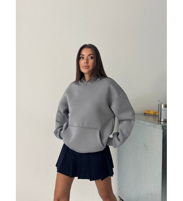 216968 GRİ SWEAT ŞARDONLU KUMAŞ
