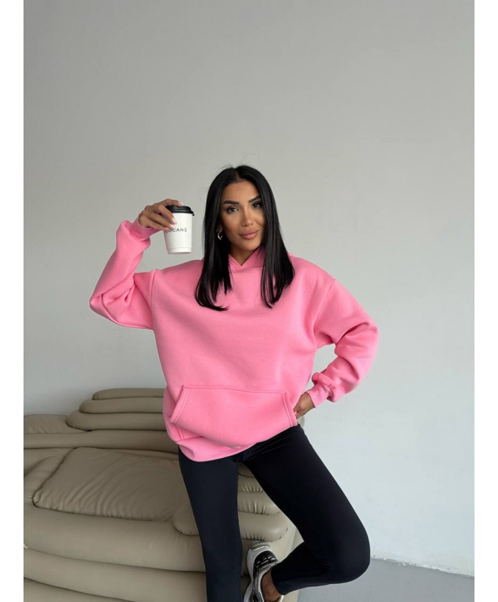 216970 PEMBE SWEAT ŞARDONLU KUMAŞ