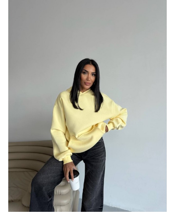 216971 SARI SWEAT ŞARDONLU KUMAŞ