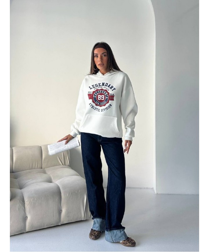 216977 KREM SWEAT ŞARDONLU KUMAŞ